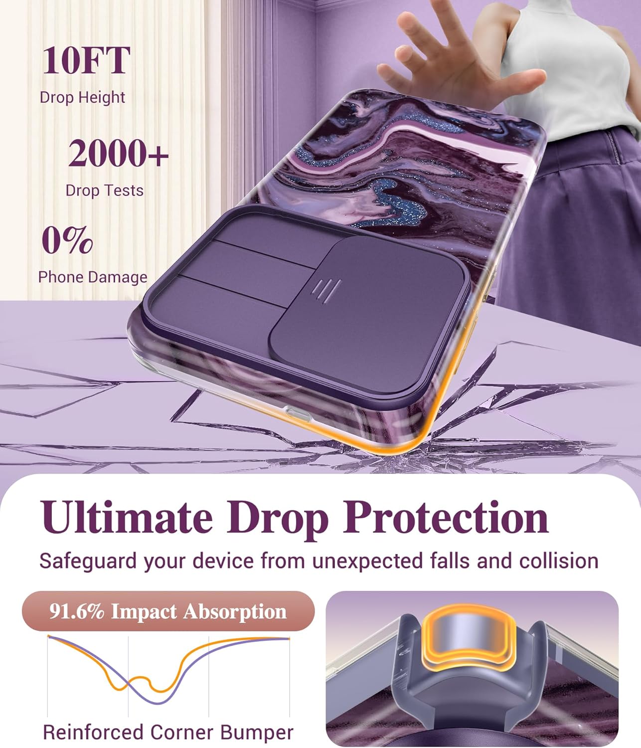 GVIEWIN Compatible with Samsung Galaxy S26 Plus Case