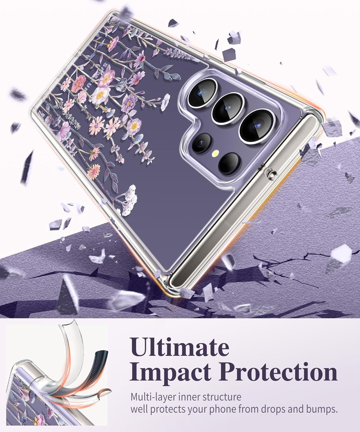 Samsung S24 Ultra Case Floratopia