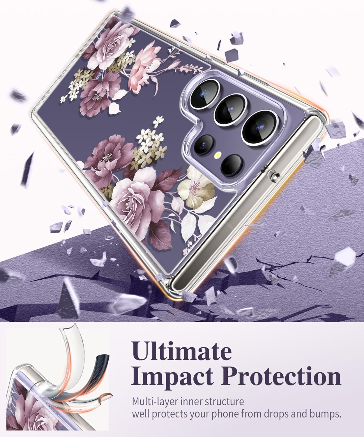Samsung S24 Ultra Case Floral Cherry Blossoms