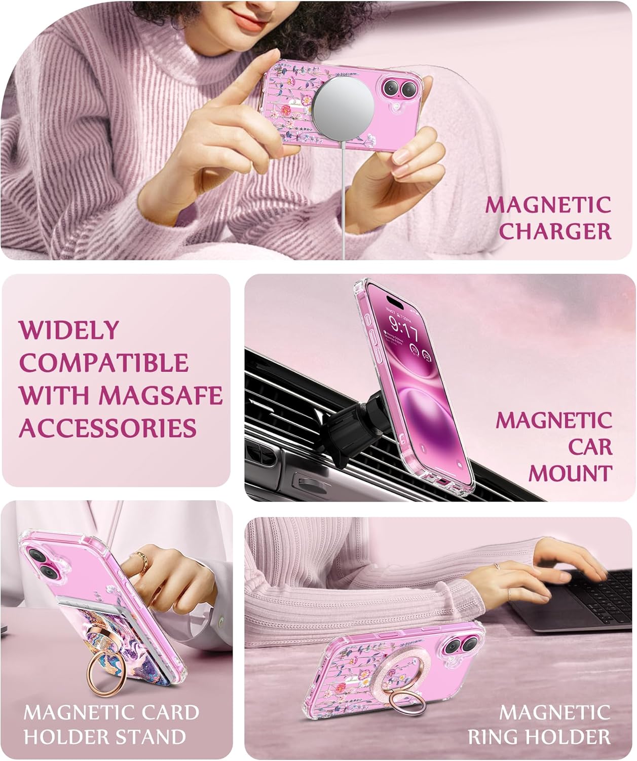 iPhone 16 painted case Floratopia – GVIEWIN iPhone 16 painted case Floratopia – GVIEWIN