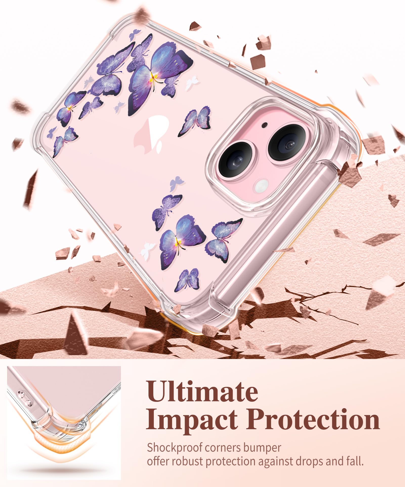 GVIEWIN for iPhone 15 Case