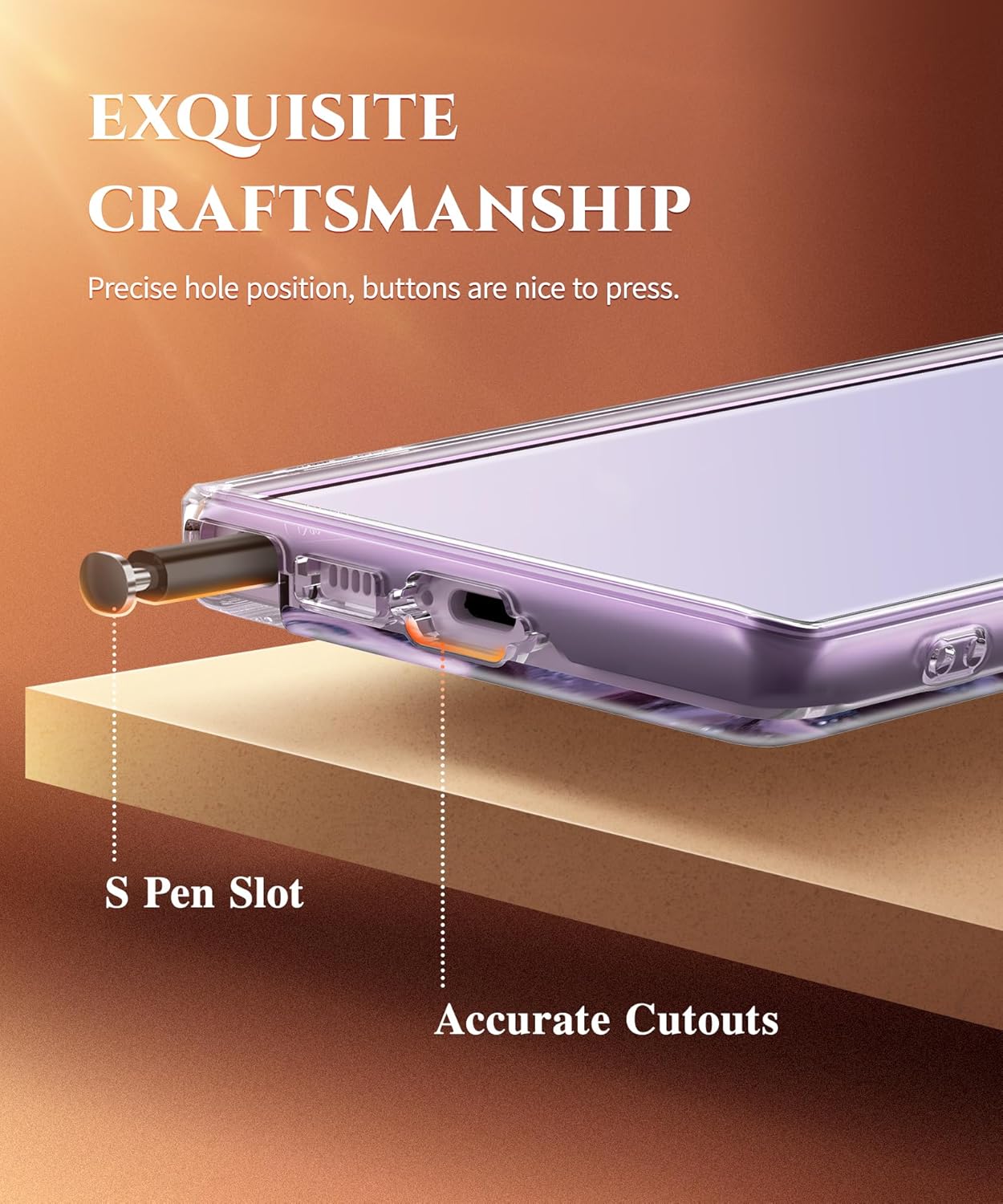 GVIEWIN for Samsung Galaxy S23 Ultra Case with Slide Camera Cover