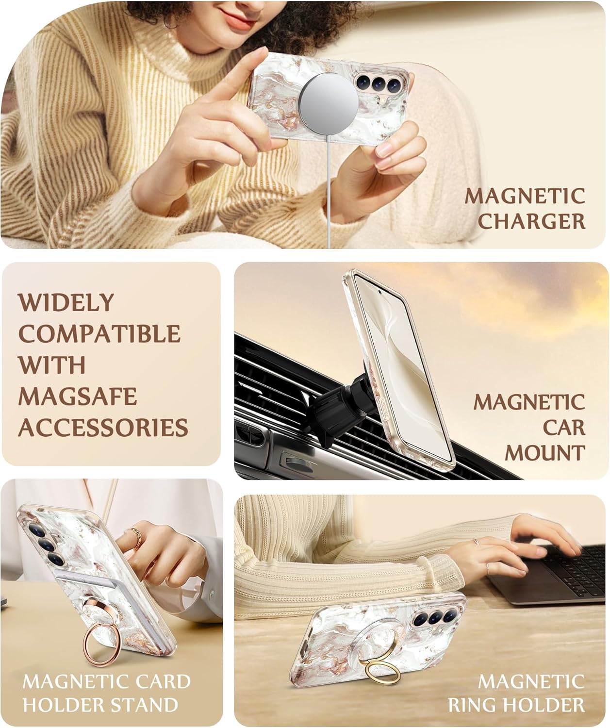 GVIEWIN Compatible with Samsung Galaxy S26 Case