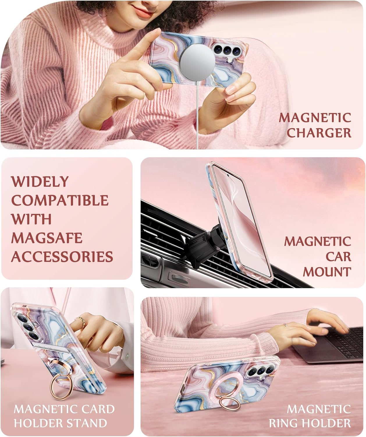 GVIEWIN Compatible with Samsung Galaxy S26 Case