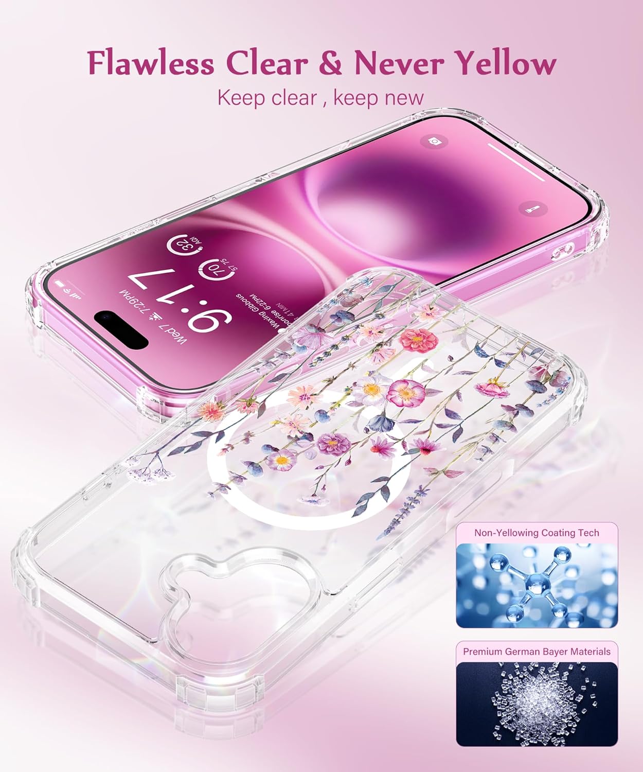 iPhone 16 painted case Floratopia – GVIEWIN iPhone 16 painted case Floratopia – GVIEWIN