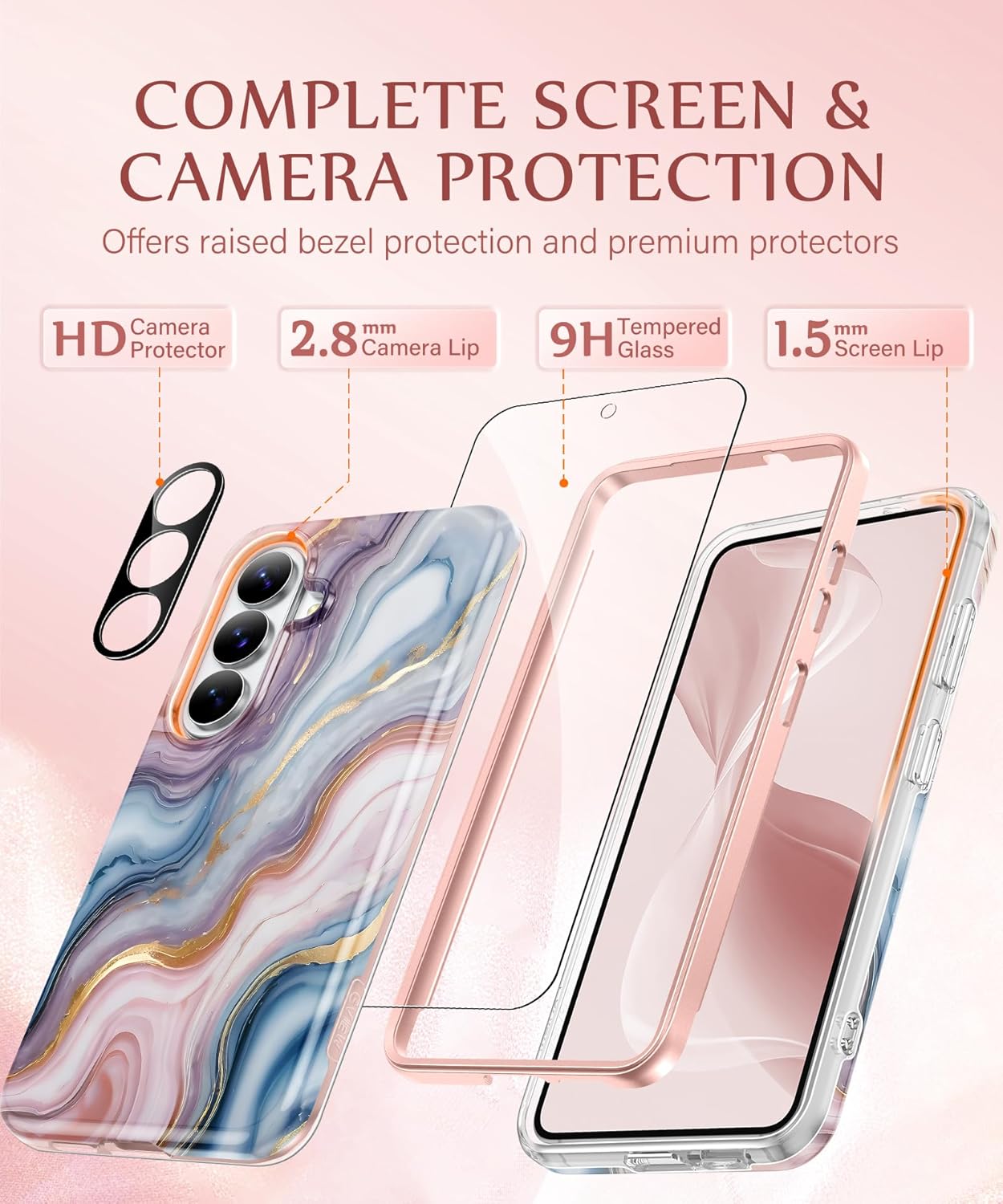 GVIEWIN Compatible with Samsung Galaxy S26 Case