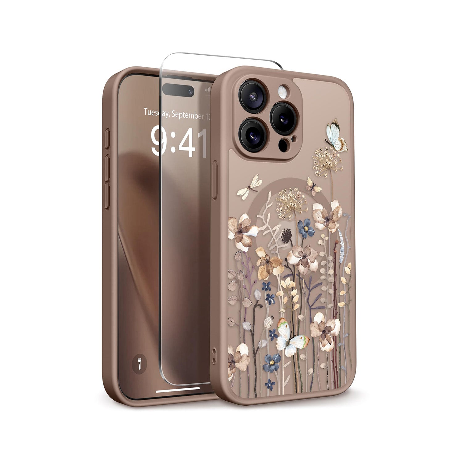 GVIEWIN for iPhone 15 Pro Case Compatible with MagSafe