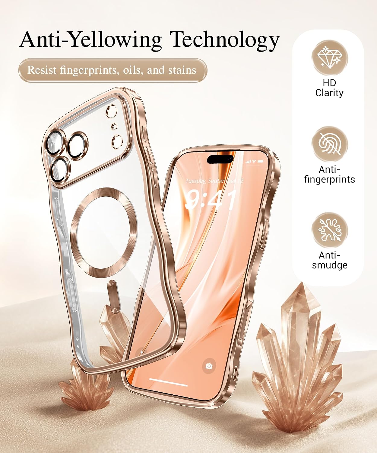 GVIEWIN for iPhone 17 Pro Case Compatible with MagSafe